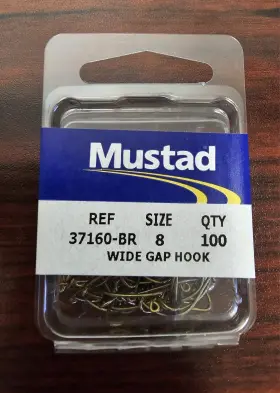Mustad 37160br-08 100 37160 Bronze Wide Gap Size 8 Hooks Free Shipping Mustad 37160br-08 100 37160 Bronze Wide Gap Size 8 Hooks Free Shipping