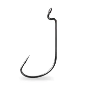 Mustad 37177 Mega Bite Black Nickel Wide Gap Offset Worm Hook Mustad 37177 Mega Bite Black Nickel Wide Gap Offset Worm Hook