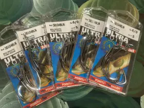 Mustad 38104bln 5 Packs 25 Total Ultra Point Big Mouth Tube Hooks Size 6/0 Mustad 38104bln 5 Packs 25 Total Ultra Point Big Mouth Tube Hooks Size 6/0