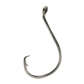 Mustad 39928np-bn-8/0-6u Octopus Inline Circle Up Eye Black Nickel 8/0