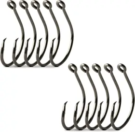 Mustad 39940np-bn-1-10u Demon Offset Circle 1x Strong - Black Nickel