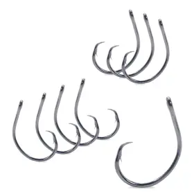 Mustad 39944-bn-1/0-8 Perfect Circle Hooks Size 1/0 Black Nickel Pack Of 8 For Fishing