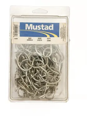 Mustad 39963 2x Strong Open Ring Reversed Circle Hook 14/0 100 Pack Duratin Dt Mustad 39963 2x Strong Open Ring Reversed Circle Hook 14/0 100 Pack Duratin Dt