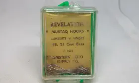 Mustad 4905 Vtg Revelation Hooks No 21 V 4 Fishing 6p Western Auto Supply Mustad 4905 Vtg Revelation Hooks No 21 V 4 Fishing 6p Western Auto Supply