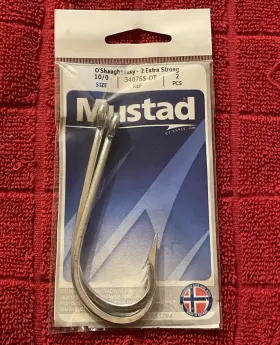 Mustad 5134-2282 3407ss-dt Big Game Fishing Hooks Stainless Steel 10/0 Extra Strong - New Mustad 5134-2282 3407ss-dt Big Game Fishing Hooks Stainless Steel 10/0 Extra Strong - New