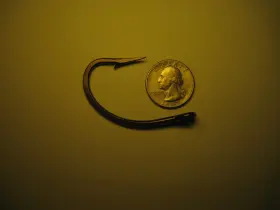 Mustad 7691d 20pc 8/0 Big Game 4x Heavy Bronze Bait Hooks Mustad 7691d 20pc 8/0 Big Game 4x Heavy Bronze Bait Hooks