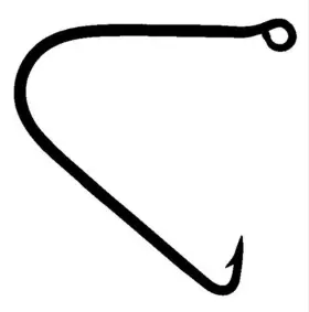 Mustad 7724-br-10-3 Pike Hook Special Bend Forged - Bronze 10