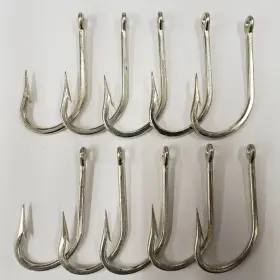 Mustad 7754dt-12/0 10 7754dt Size 12/0 Saltwater Big Game Bay King Duratin 2x Hooks Bulk Pk