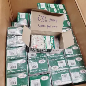 Mustad 862g-2-3 636 Units - Slow Death Rigs 33862 Hook 10lb Flouro Leader Bulk Dealer Lot