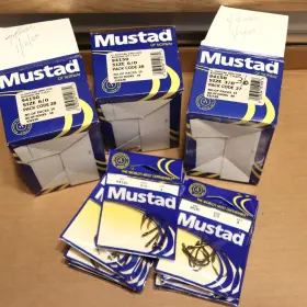 Mustad 91450 Apprx 100 Hooks 11 Packs 17x 6/0 4x 3/0 94150 Oshaughnessy Mustad 91450 Apprx 100 Hooks 11 Packs 17x 6/0 4x 3/0 94150 Oshaughnessy