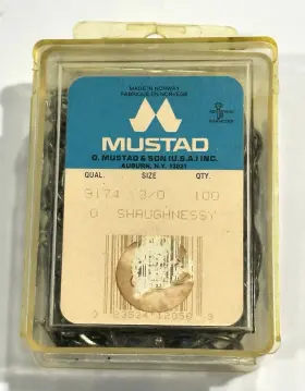 Mustad 9174-br-3/0-100 Classic Oshaughnessy Live Bait Hook Free Shipping Mustad 9174-br-3/0-100 Classic Oshaughnessy Live Bait Hook Free Shipping