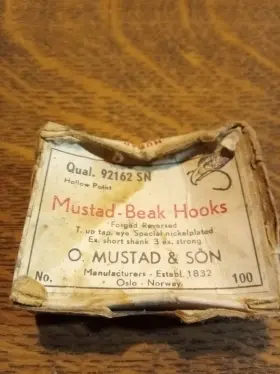 Mustad 92162-sn Beak Hooks Special Nickelplated Forged 3x Strong 100 Pack Mustad 92162-sn Beak Hooks Special Nickelplated Forged 3x Strong 100 Pack