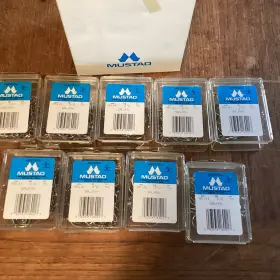 Mustad 95141 450 New 3/0 Stainless Steel Open Eye Siwash Hooks. Msrp 1 125 Mustad 95141 450 New 3/0 Stainless Steel Open Eye Siwash Hooks. Msrp 1 125