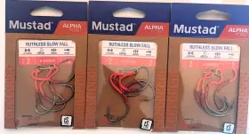 Mustad A-assist3-2-2a Three 3 Packs Ruthless Slow Fall Assist Fish Hooks Size 2 Mustad A-assist3-2-2a Three 3 Packs Ruthless Slow Fall Assist Fish Hooks Size 2