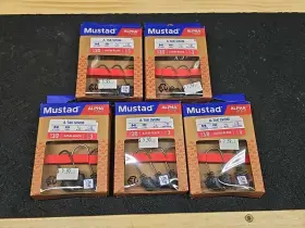 Mustad Ajig03-mb-1/2-3a 5 A-tak Swim Jig Heads 1/2oz Matte Black Fishing Lures Lot Of Packs Mustad Ajig03-mb-1/2-3a 5 A-tak Swim Jig Heads 1/2oz Matte Black Fishing Lures Lot Of Packs