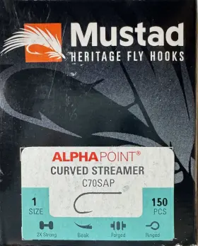 Mustad C70sap Heritage - Saltwater Streamer Hook Size 1 Carton Of 150 Hooks Mustad C70sap Heritage - Saltwater Streamer Hook Size 1 Carton Of 150 Hooks