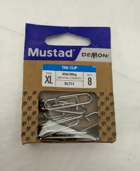 Mustad Dlt11 8-pack Demon Tak Clip Power Paper Style Xl 65 Lb/30 Kg Mustad Dlt11 8-pack Demon Tak Clip Power Paper Style Xl 65 Lb/30 Kg