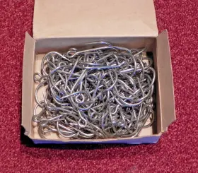 Mustad Mus9516050 50 - Mus 9516050-stainless Steel 5/0 Closed Eye Salmon Hooks 1 Box
