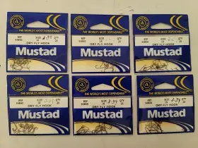 Mustad R50-94840 6pk Lot Signature Dry Fly Hooks 94840- Size 16 25pk Mustad R50-94840 6pk Lot Signature Dry Fly Hooks 94840- Size 16 25pk