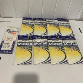 Mustad Spr-5g Piscator Rig Ref Srp-5g Size 6 12 Lb Test Lot Of 8 One