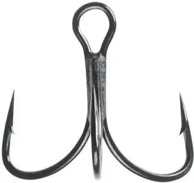 Mustad Tg76np-bn-1/0-6u Kvd Elite Triple Grip Treble 2x Short 1x