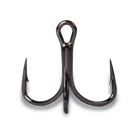 Mustad Tg76np-bn-2/0-6u Kvd Elite Triple Grip Treble Hooks 2 Black Nickel Exceptional Strength