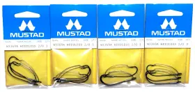 Mustad W3369a 4 Packs Weedless Hook Size 2/0 Bronze 3 Count Package