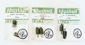 Mustad Wdr057888 Lot 3 Fastach Worm Weight Gp Sz 1/2 Oz 6 Pack