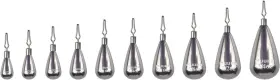 Muunn 313032338325 10 Pack Tungsten Teardrop Drop Shot Weights Fishing Sinkers K
