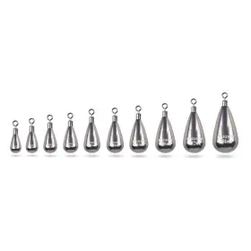 Muunn 755713376897 10 Pack Tungsten Free Rig Tear Drop Shot Weights Fishing Sinkers Kit Muunn 755713376897 10 Pack Tungsten Free Rig Tear Drop Shot Weights Fishing Sinkers Kit
