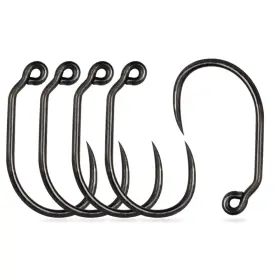 Muunn F18301 100pcs Barbless Jig Fly Fishing Hooks Catch And Release Wide-gape Tying Muunn F18301 100pcs Barbless Jig Fly Fishing Hooks Catch And Release Wide-gape Tying