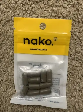 Nako 974333901768 3/8oz Tungsten Worm Weights Green Pumpkin Pack Of 10