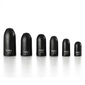 Nako. 974333909993 Inch Nako. 10 Pack Tungsten Worm Weights Fishing Bulle