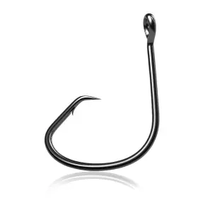 Natufish B0flk24bv8 Fishing Circle Hooks 100pcs Offset Fish Hook Saltwater Barbed Live Bait