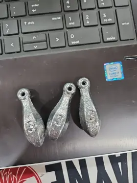 Nc Lead 3bk-53 10 - Bank Sinker 3oz 53bg Fishing Weight Nc Lead 3bk-53 10 - Bank Sinker 3oz 53bg Fishing Weight