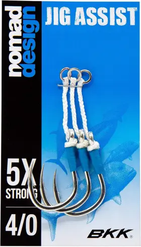 Nd Jig Assist Hooks 313039252273 Nomad Design Jigging Hook Packs - 3 Per Pack Multiple Sizes Nd Jig Assist Hooks 313039252273 Nomad Design Jigging Hook Packs - 3 Per Pack Multiple Sizes