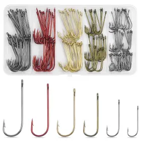Neno Cici Bb001 Crappie Panfish Fishing Hooks Aberdeen Hook Kit 150pcs Long Shank Neno Cici Bb001 Crappie Panfish Fishing Hooks Aberdeen Hook Kit 150pcs Long Shank