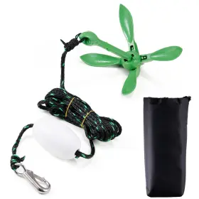 No 077685149201 Canoe Anchor Set For Paddle Boards With 26.2 Ft/8 M Line And Float
