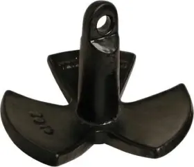 No 885222438677 Black Pvc Vinyl Coated River Anchor Choose Size