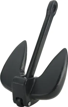 No 9934b1 Solid Cast Iron 15-pound Navy Boat Anchor Black Pvc-coated Accessories No 9934b1 Solid Cast Iron 15-pound Navy Boat Anchor Black Pvc-coated Accessories