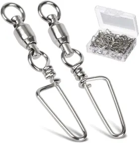 No Qq-bzzh-0225 High Strength Fishing Snap Swivels Ball Bearing Stainless No Qq-bzzh-0225 High Strength Fishing Snap Swivels Ball Bearing Stainless