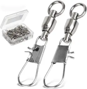 Nobrand 136378195724 Fishing Swivels With Interlock Snap Ball Bearing For Saltwater Freshwater Tackle Nobrand 136378195724 Fishing Swivels With Interlock Snap Ball Bearing For Saltwater Freshwater Tackle