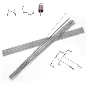 Nobrand 1599951123123457 40cm 2.0mm Stainless Steel Spring Wire Fishing Accessories 25pcs