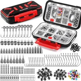 Nobrand Md-fak264-ca 264/397pcs Fishing Tackle Kit With Hooks Weights Swivels Beads Nobrand Md-fak264-ca 264/397pcs Fishing Tackle Kit With Hooks Weights Swivels Beads