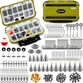 Nobrand Xc-251yjpjtz-ca 187/343pcs Fishing Tackle Box With Hooks Weights Gear Gift For Men-251pcs Nobrand Xc-251yjpjtz-ca 187/343pcs Fishing Tackle Box With Hooks Weights Gear Gift For Men-251pcs