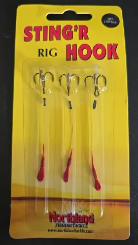 Northland 084948514638 Tackle 2 5/8 Inch Mono Over Hook Stinger Hooks 3 Per Pack 3in Length Northland 084948514638 Tackle 2 5/8 Inch Mono Over Hook Stinger Hooks 3 Per Pack 3in Length