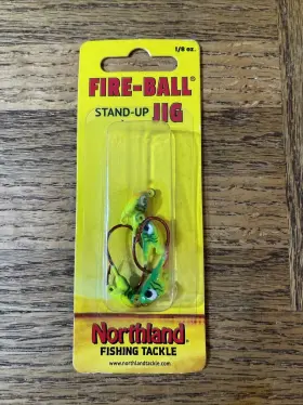 Northland 084948673168 Tackle Fire Ball Stand Up Jig Hook 1/8 - Fbs3-4-22 Firetiger D74