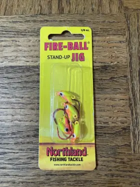 Northland 084948673199 Tackle Fire Ball Stand Up Jig Hook 1/8 Bubblegum - D55