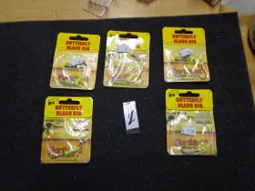 Northland Bfbr1-ctc Lot 5 Butterfly Blade Rig Clear Tip Chartreuse Slow Trolling Size #1