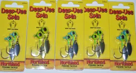 Northland Dvjs4-105 5 Packs Deep-vee Spin Head Underspin 1/8oz 1/4oz Assortment Northland Dvjs4-105 5 Packs Deep-vee Spin Head Underspin 1/8oz 1/4oz Assortment